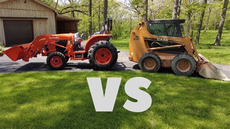 should i buy a tractor or a skid steer|skid steer vs compact tractor.